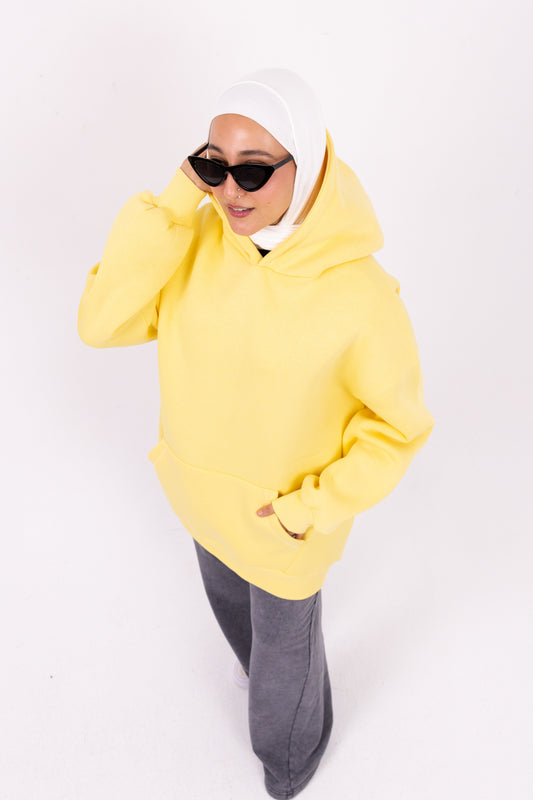 Baby yellow basic hoodie