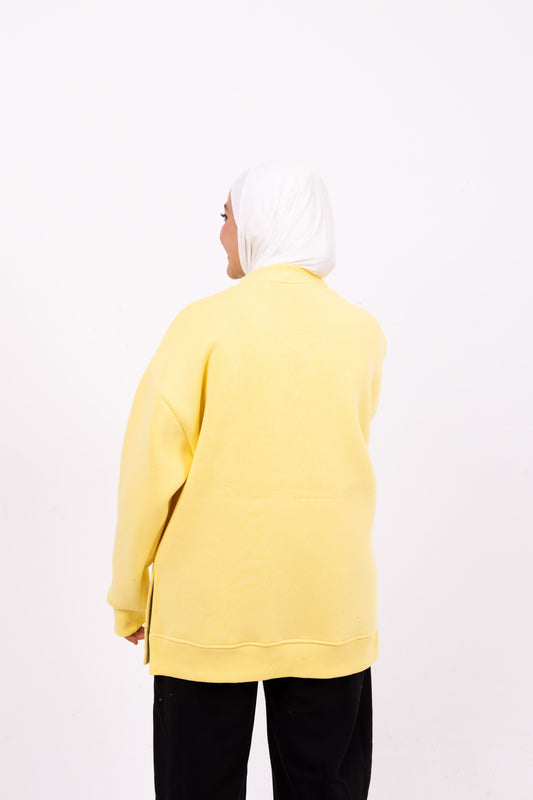 Like mother yellow winter comfy-go sweatshirt