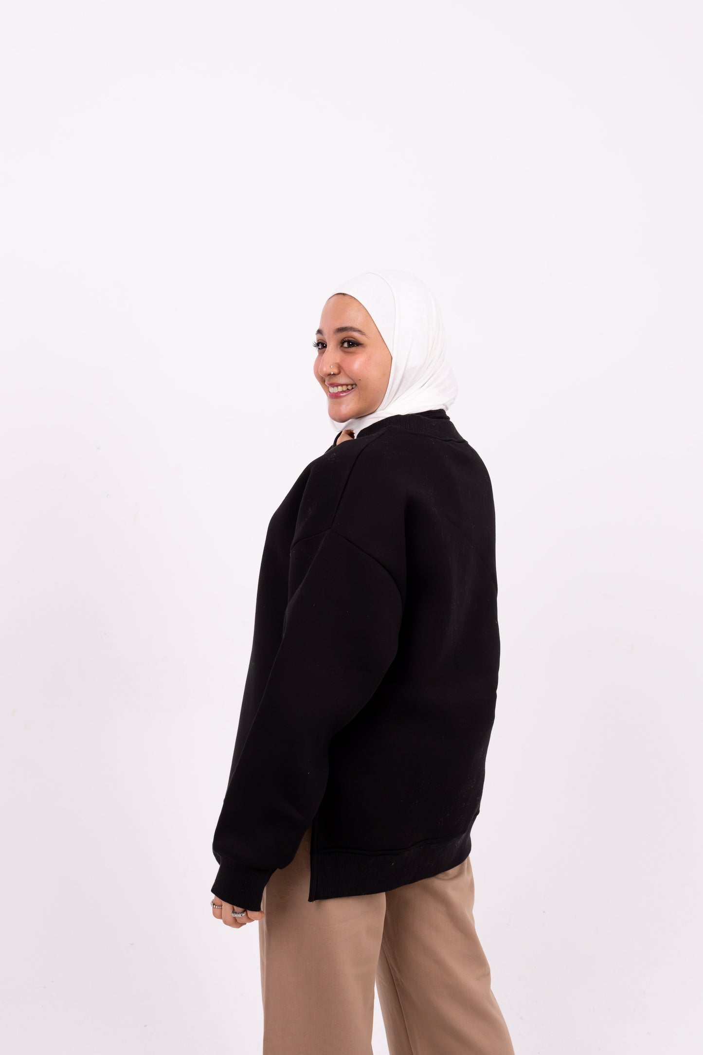 Black summer-sweatshirt