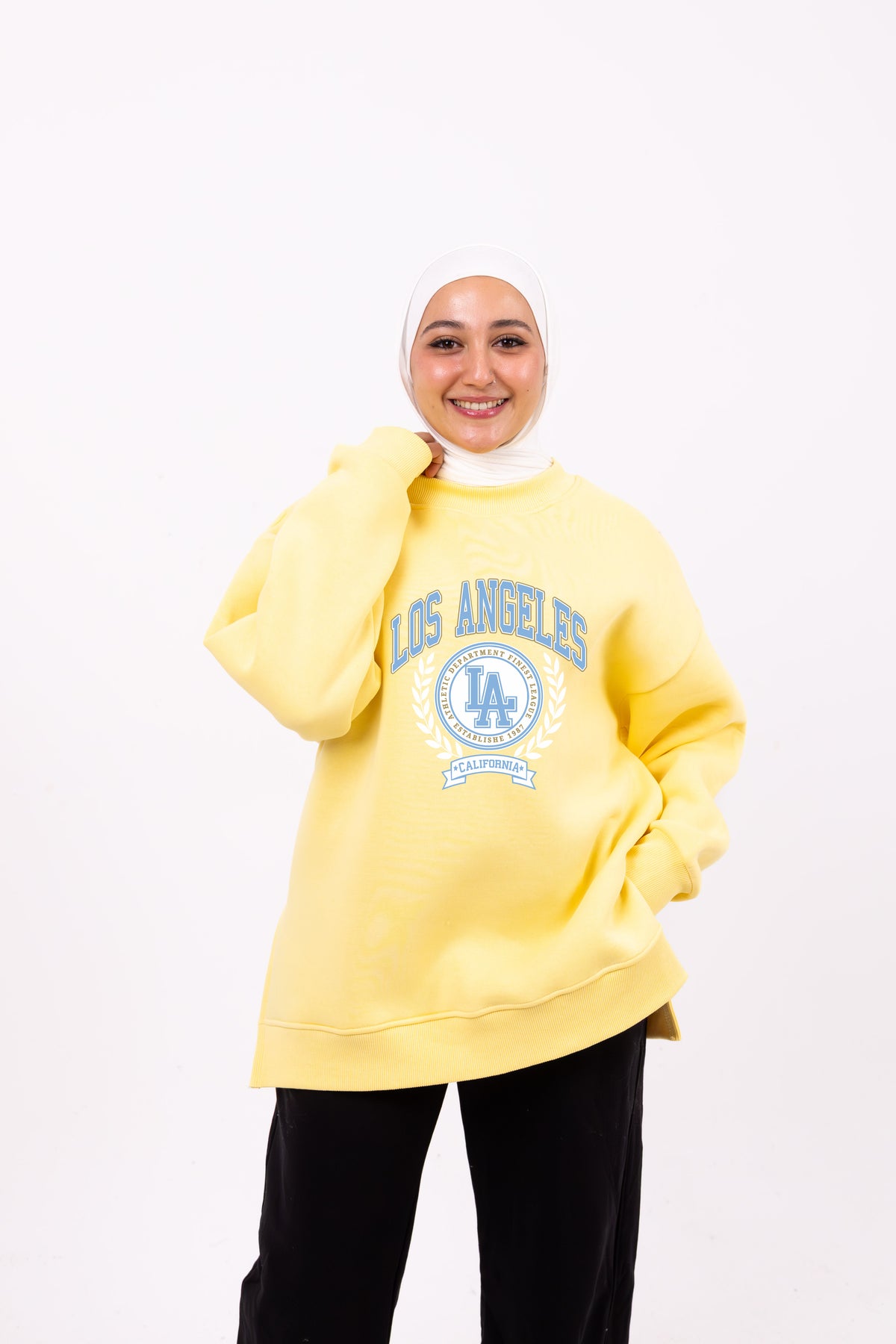 Los angeles yellow winter comfy-go sweatshirt