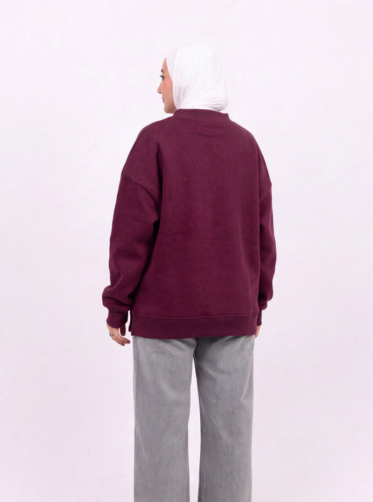 Together forever burgundy comfy-go sweatshirt