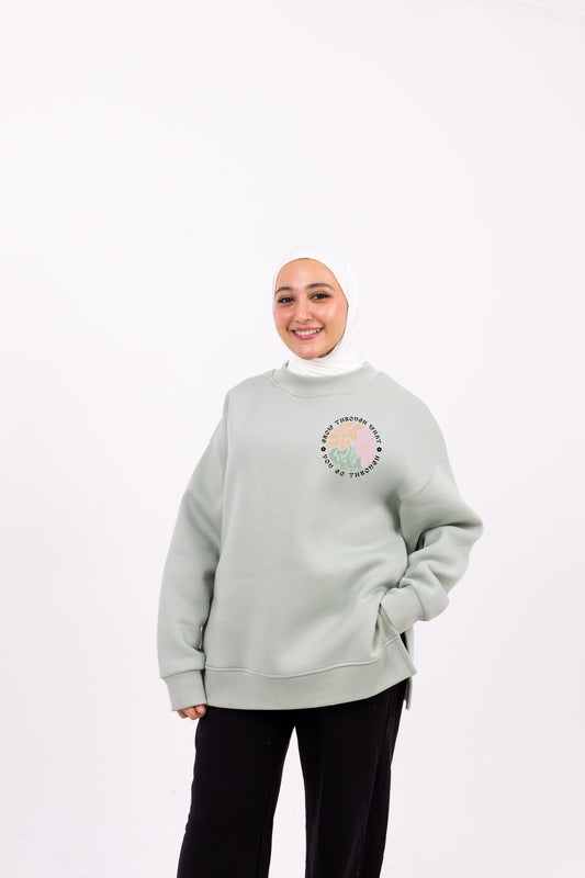 Go through mint comfy-go sweatshirt