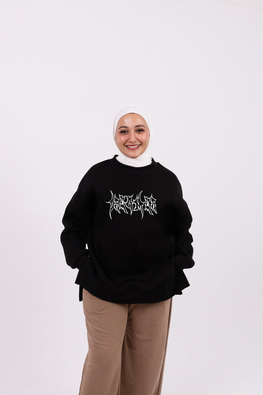 Dreamer black comfy-go sweatshirt