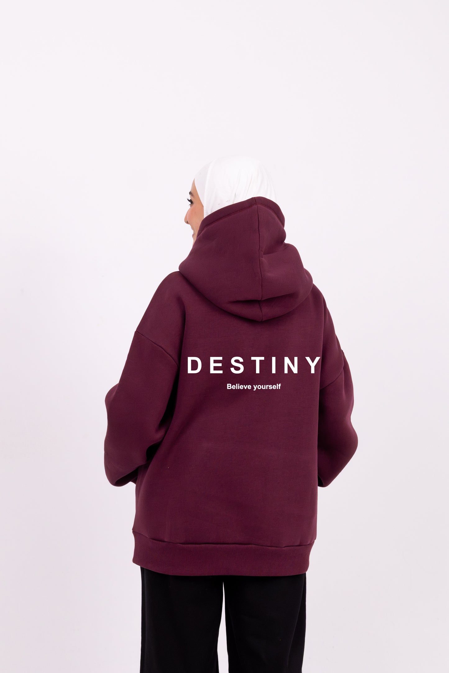 Destiny burgundy hoodie