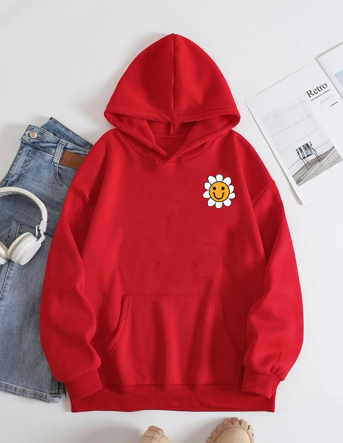 One of a kind red hoodie