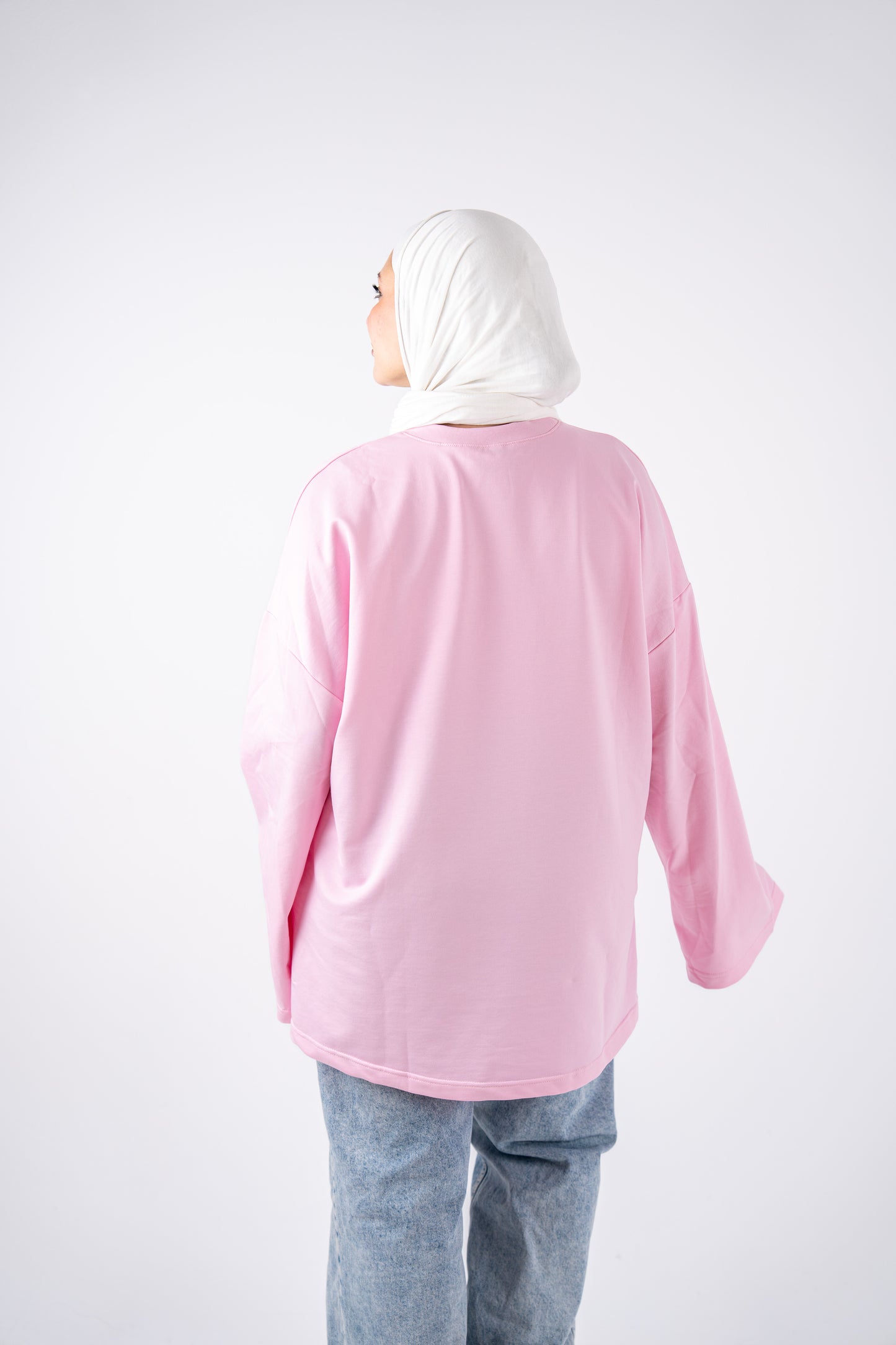 Blossom pink wide sleeves t-shirt
