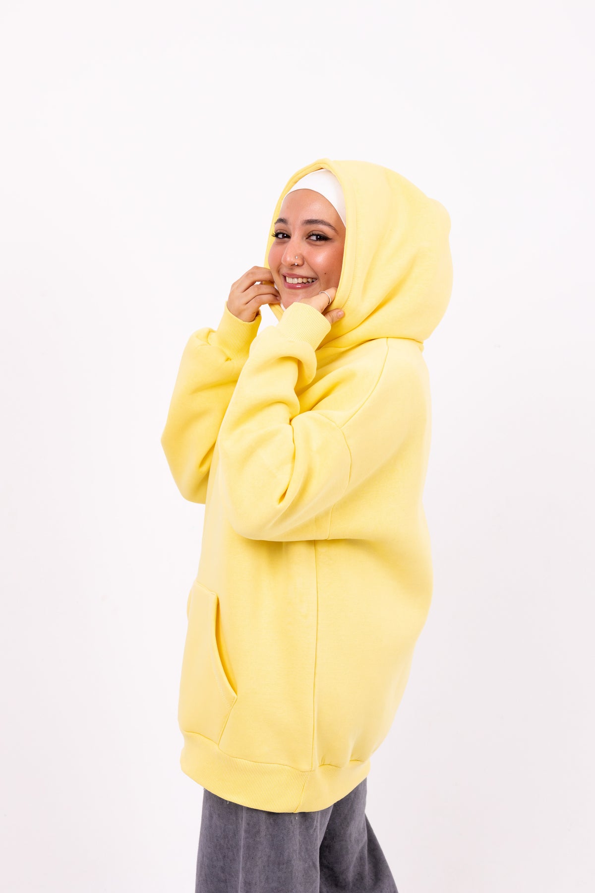 Sea drift yellow hoodie