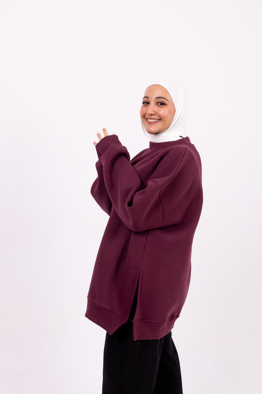 Burgundy comfy-go sweatshirt