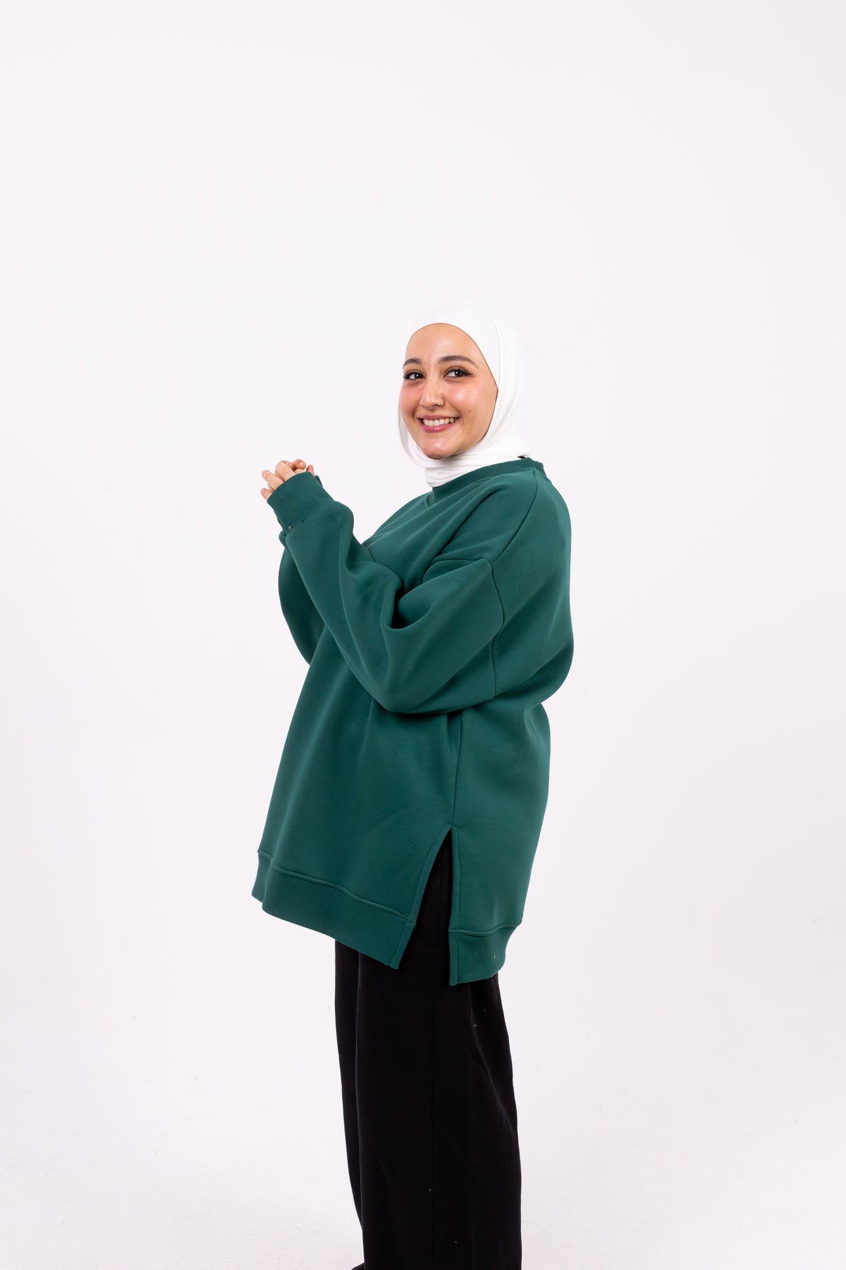 Slow and steady olive comfy-go sweatshirt