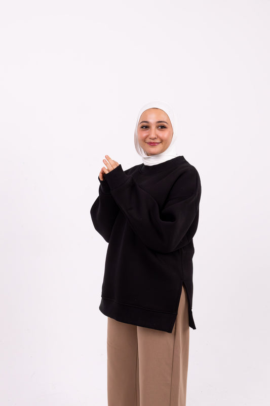 Black summer-sweatshirt