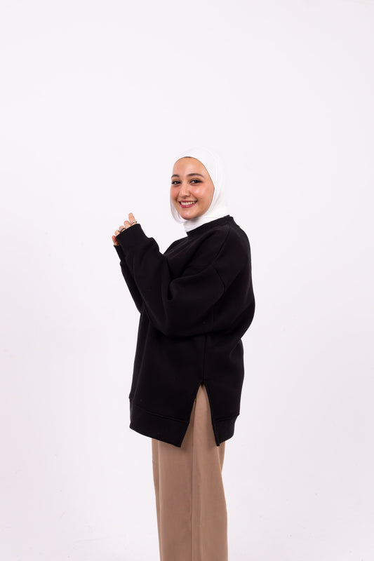 Basic black comfy-go sweatshirt
