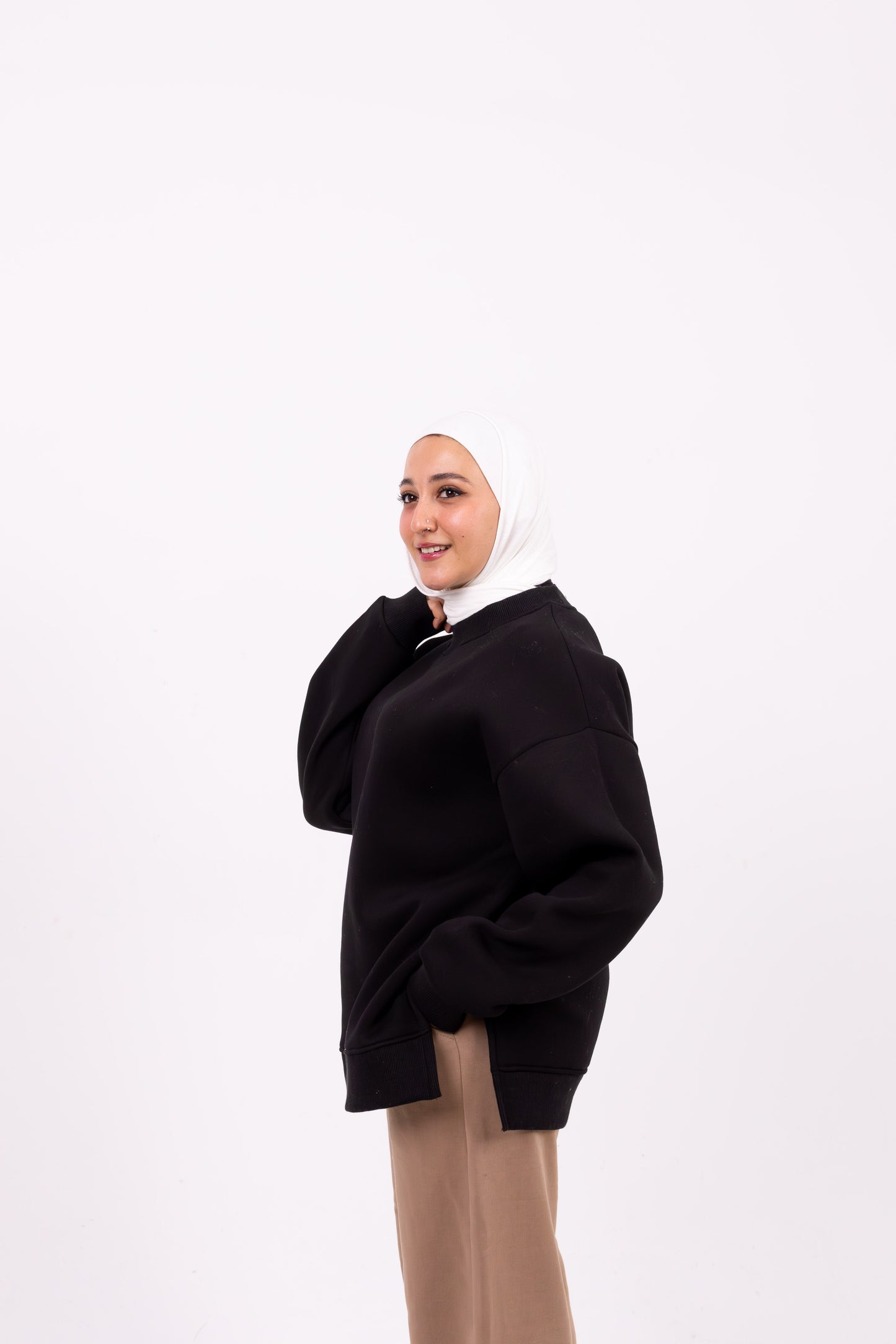Black summer-sweatshirt