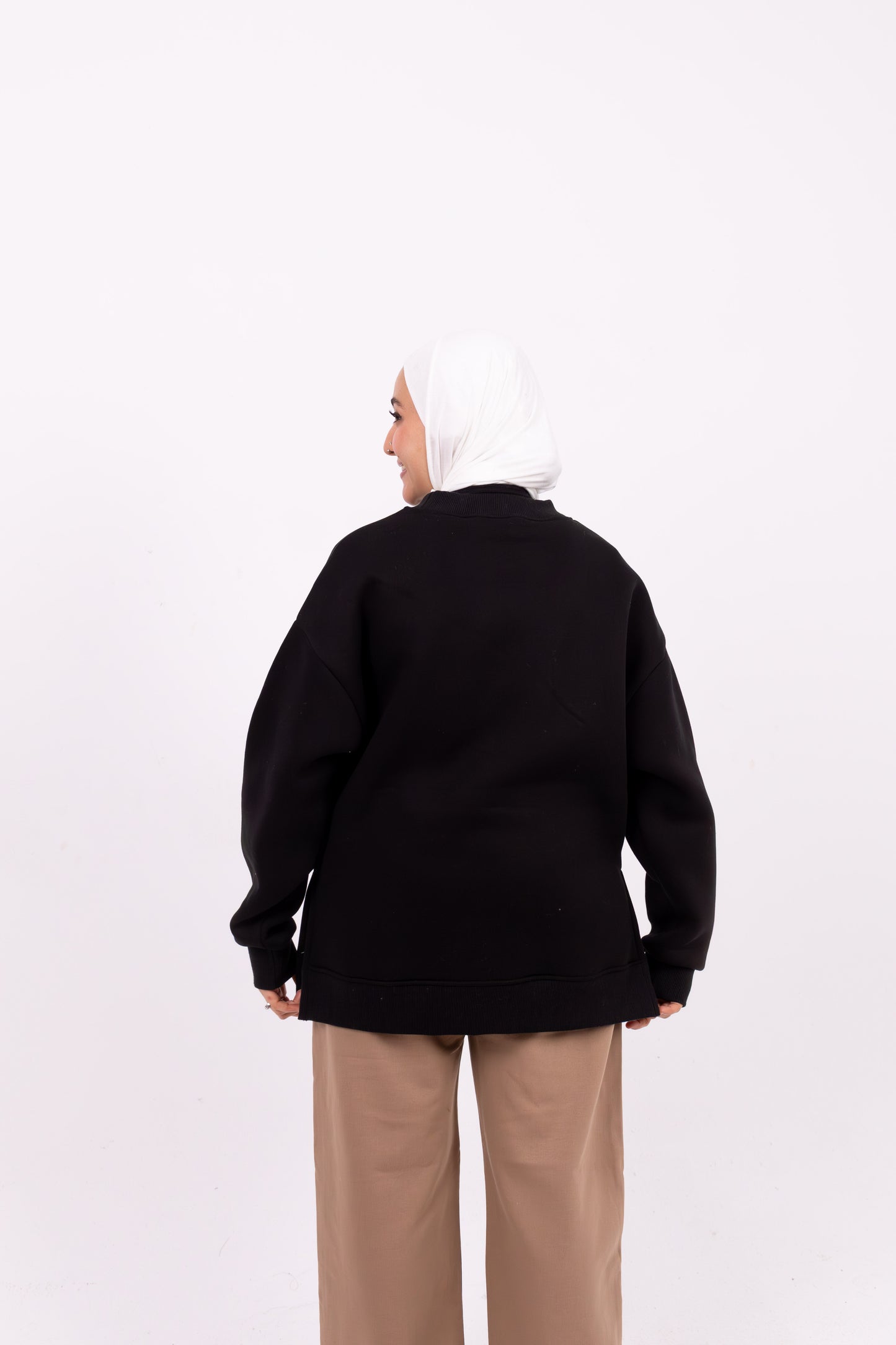 Black summer-sweatshirt