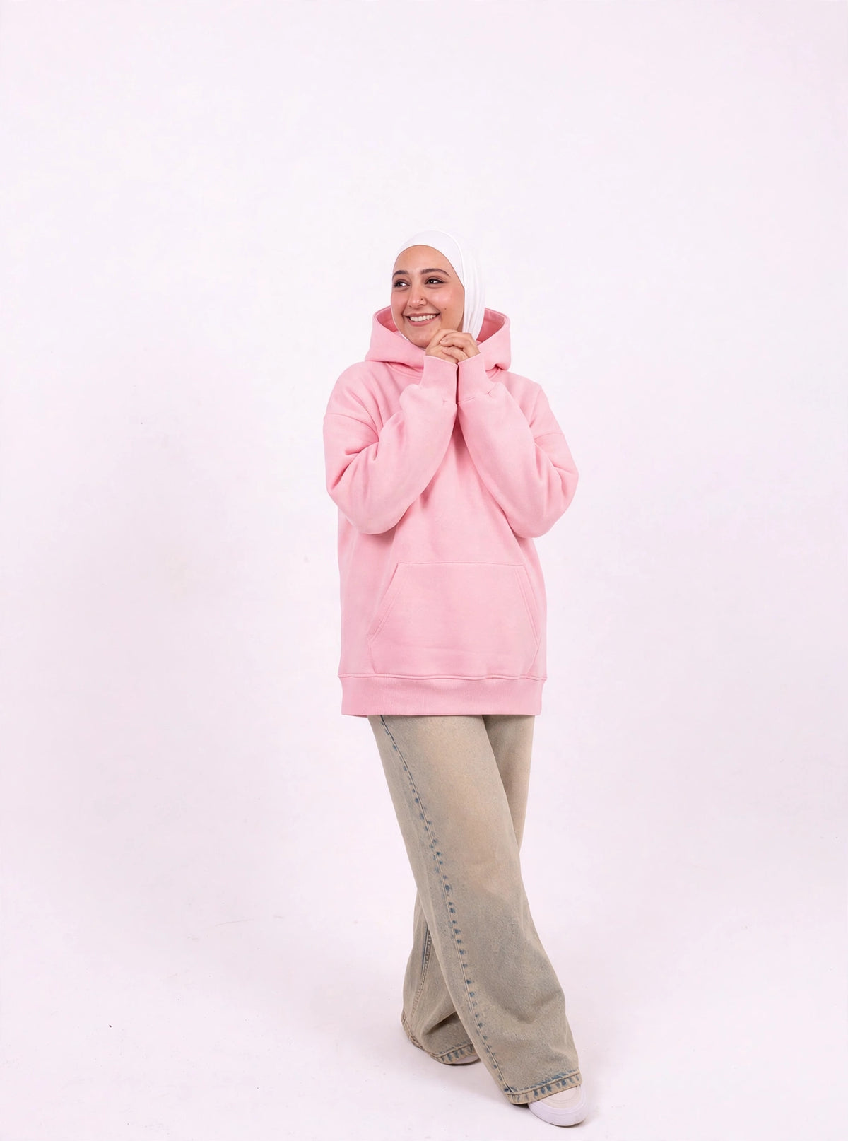 Pink oversize hoodie