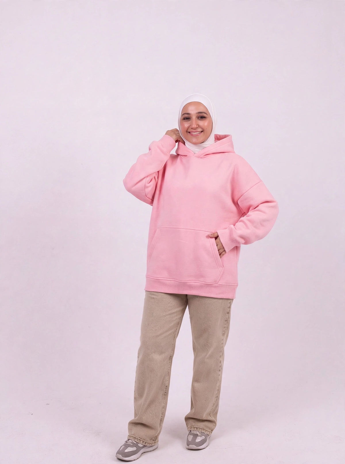 Pink oversize hoodie