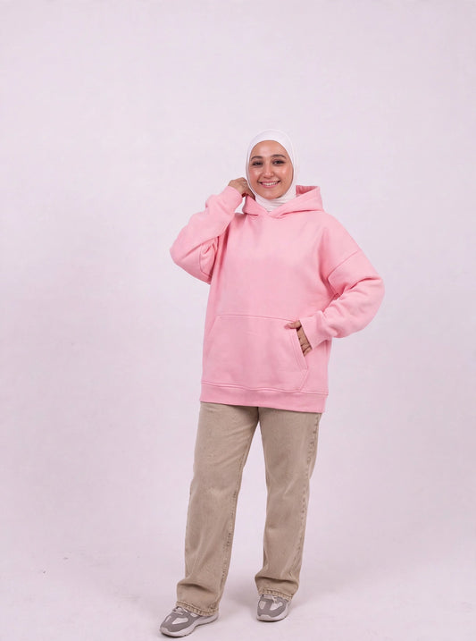 Pink oversize hoodie