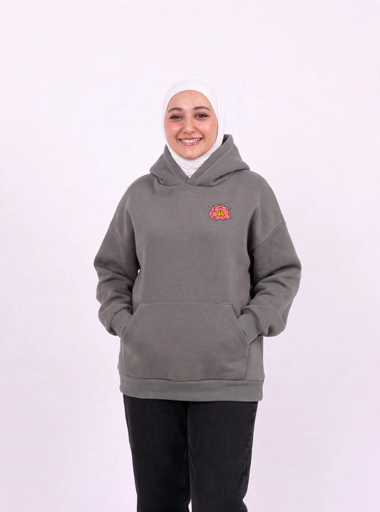 No fools grey hoodie
