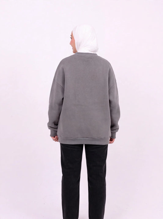 Stay in progress grey comfy-go sweatshirt