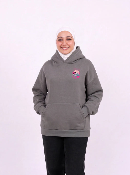 Tokyo grey hoodie