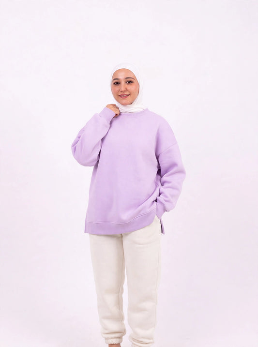 Lavender comfy-go sweatshirt