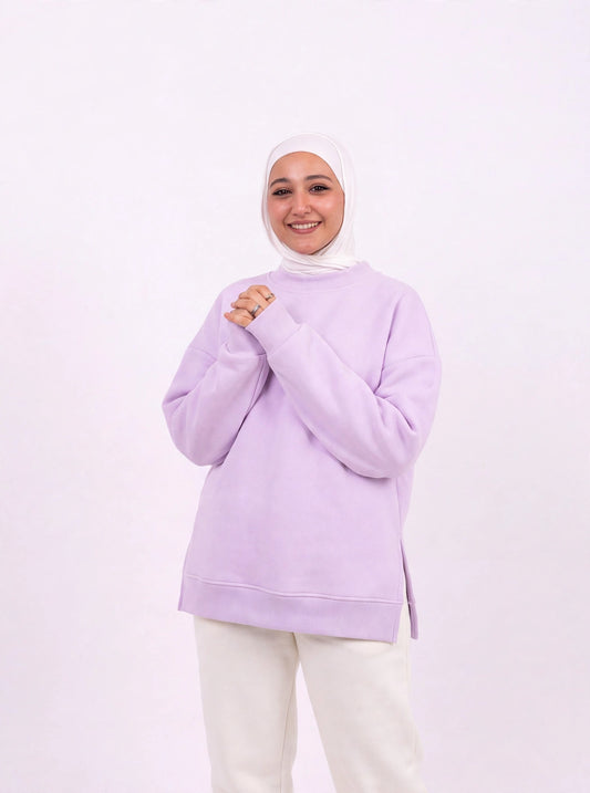 Lavender comfy-go sweatshirt