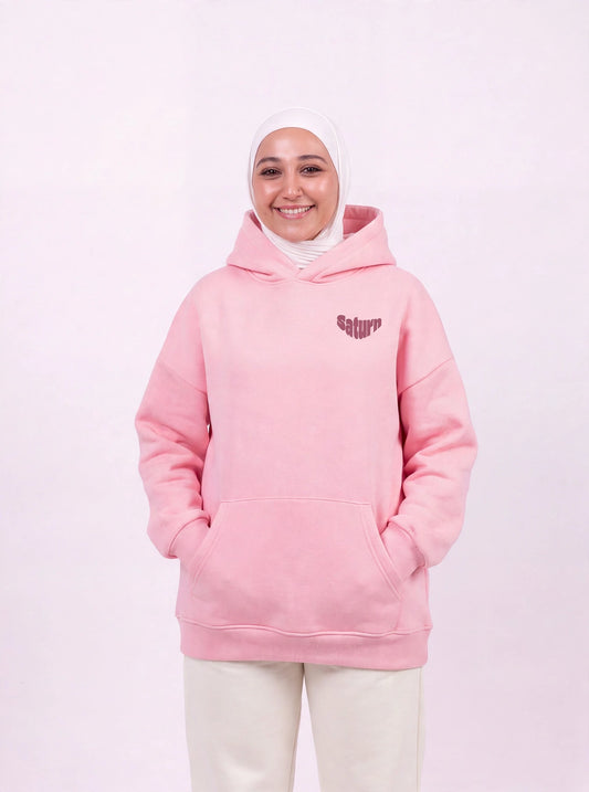 Saturn pink hoodie
