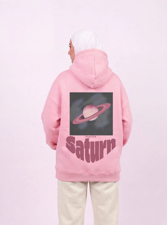 Saturn pink hoodie