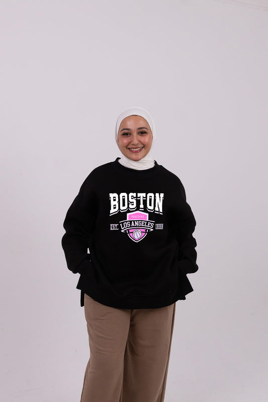 Boston black comfy-go sweatshirt