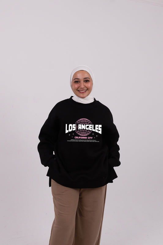 Los Angeles black comfy-go sweatshirt