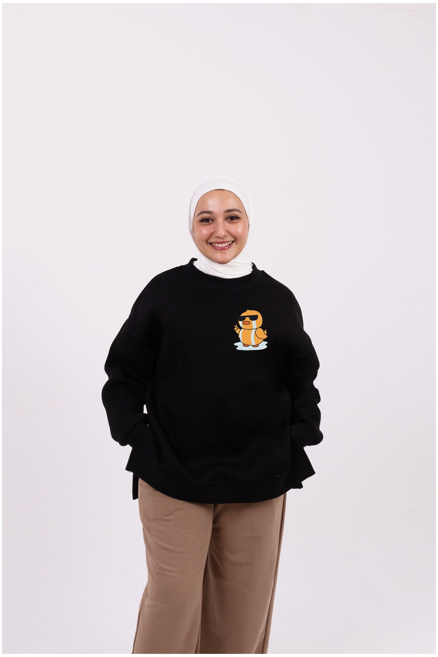 Cry first black summer-sweatshirt
