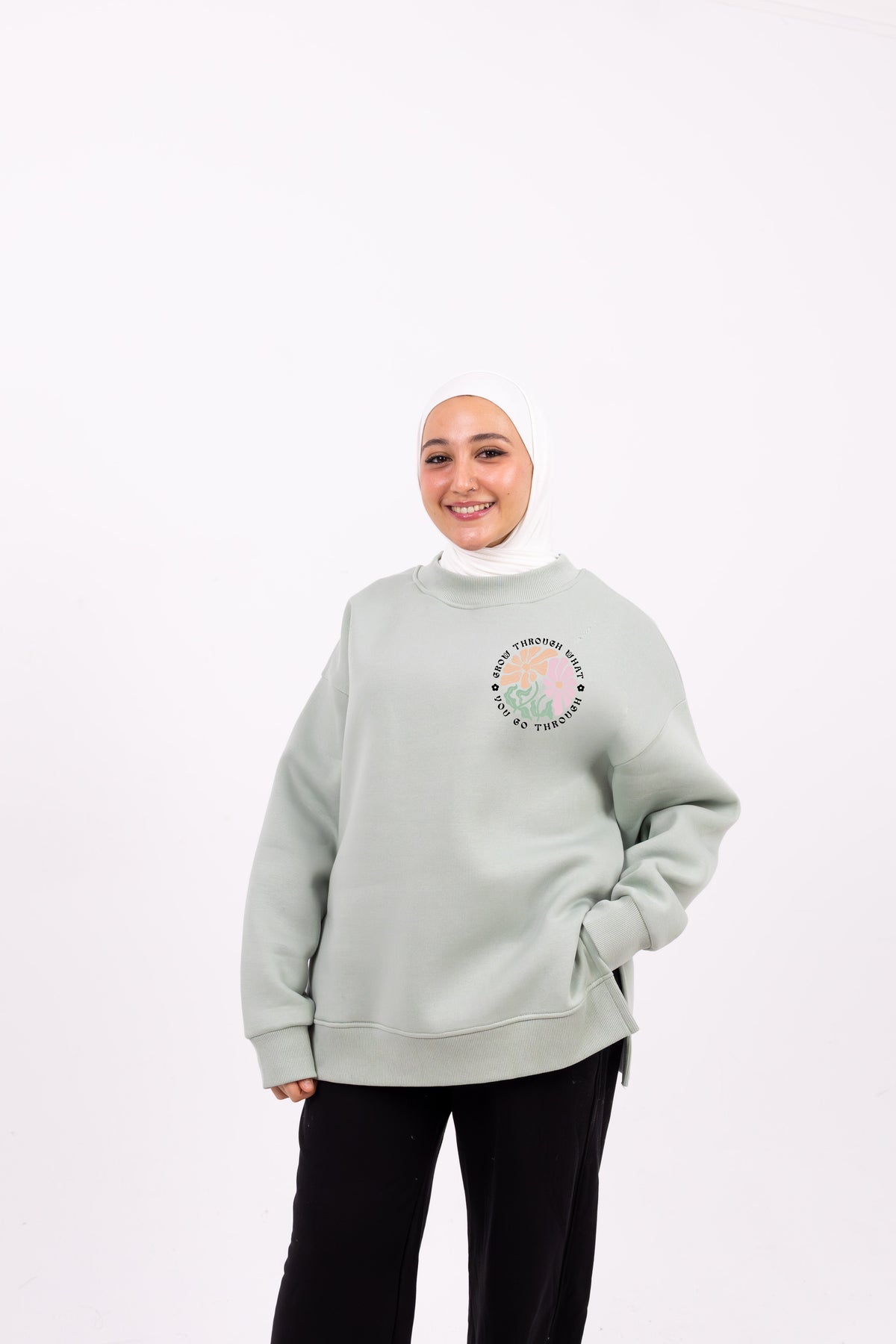 Go through mint comfy-go sweatshirt