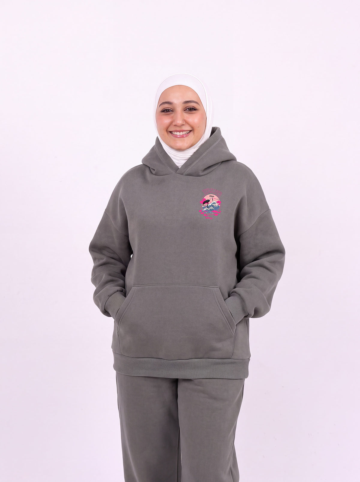 Tokyo grey hoodie