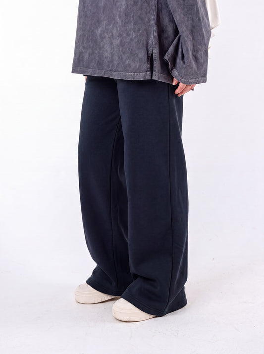 navyblue wideleg  sweatpants