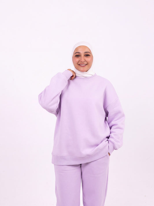 Lavender comfy-go sweatshirt