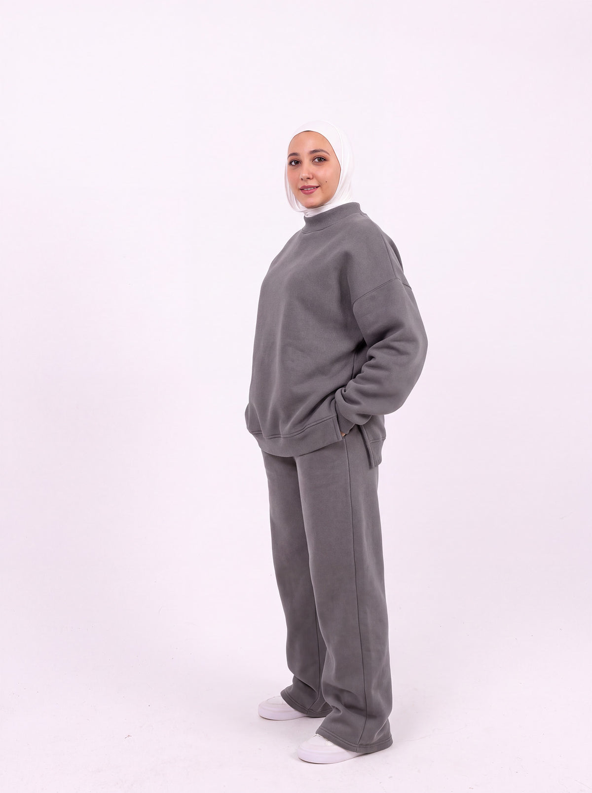 Stay in progress grey comfy-go sweatshirt