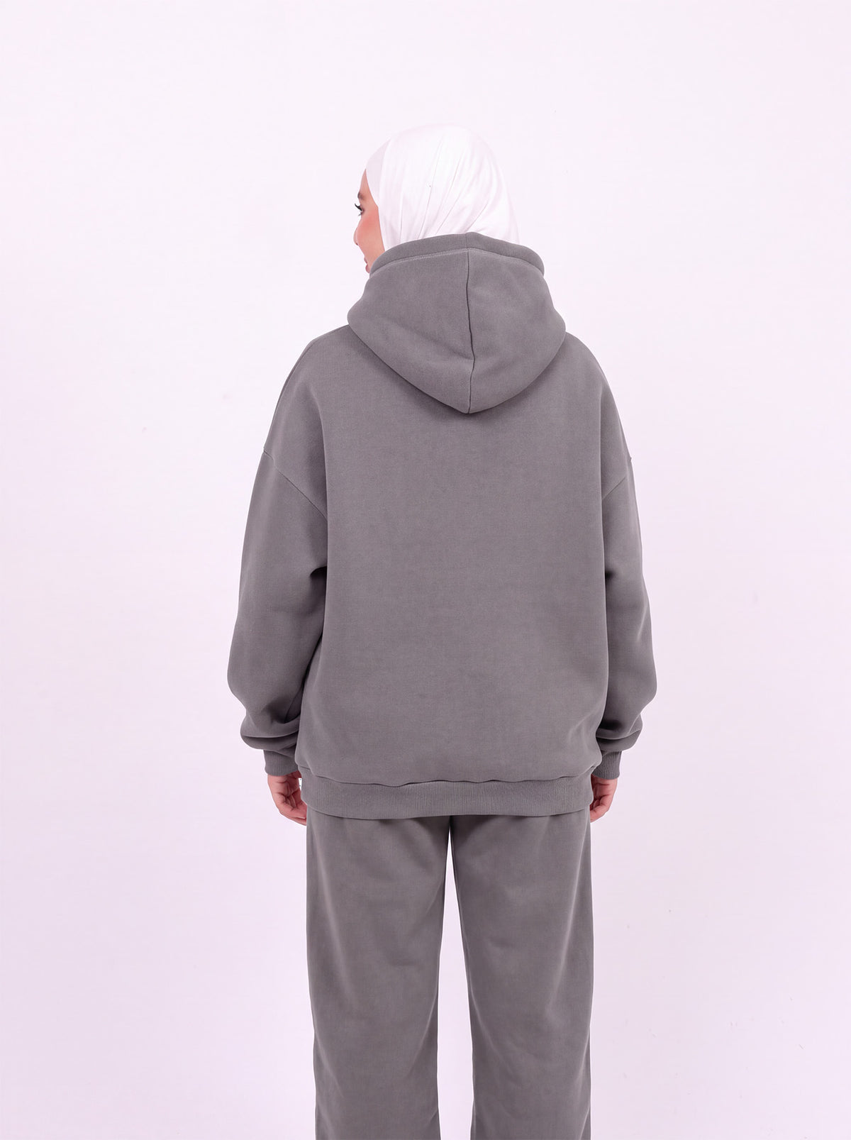 Grey basic hoodie