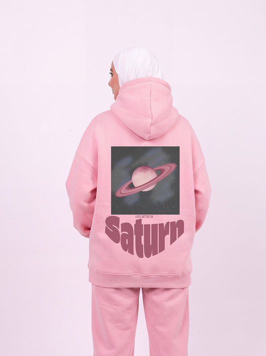 Saturn pink hoodie