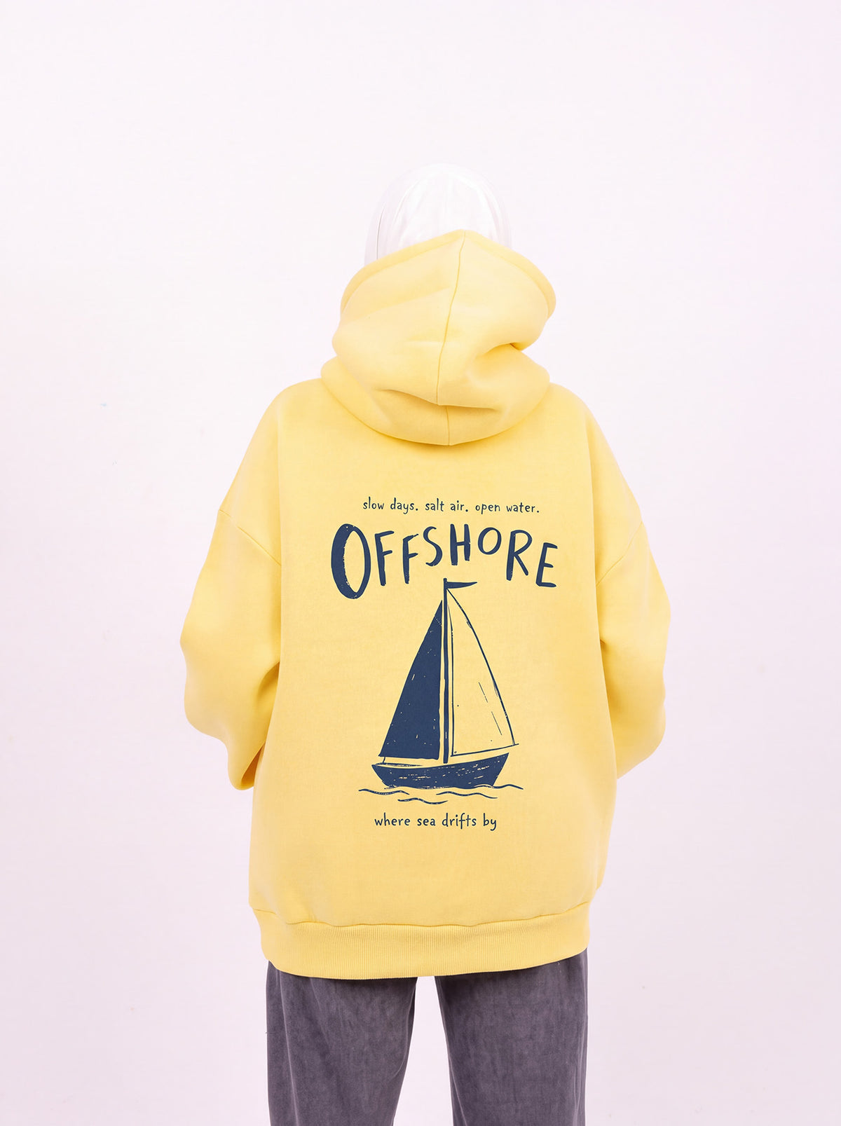 Sea drift yellow hoodie