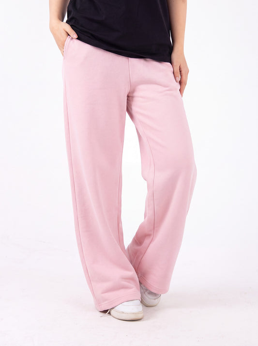 Pink wideleg sweatpants