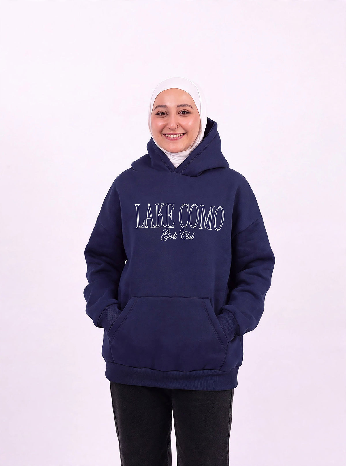 Lake como navyblue hoodie