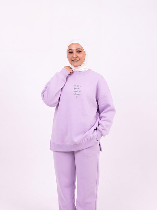 Live for hope lavender comfy-go sweatshirt