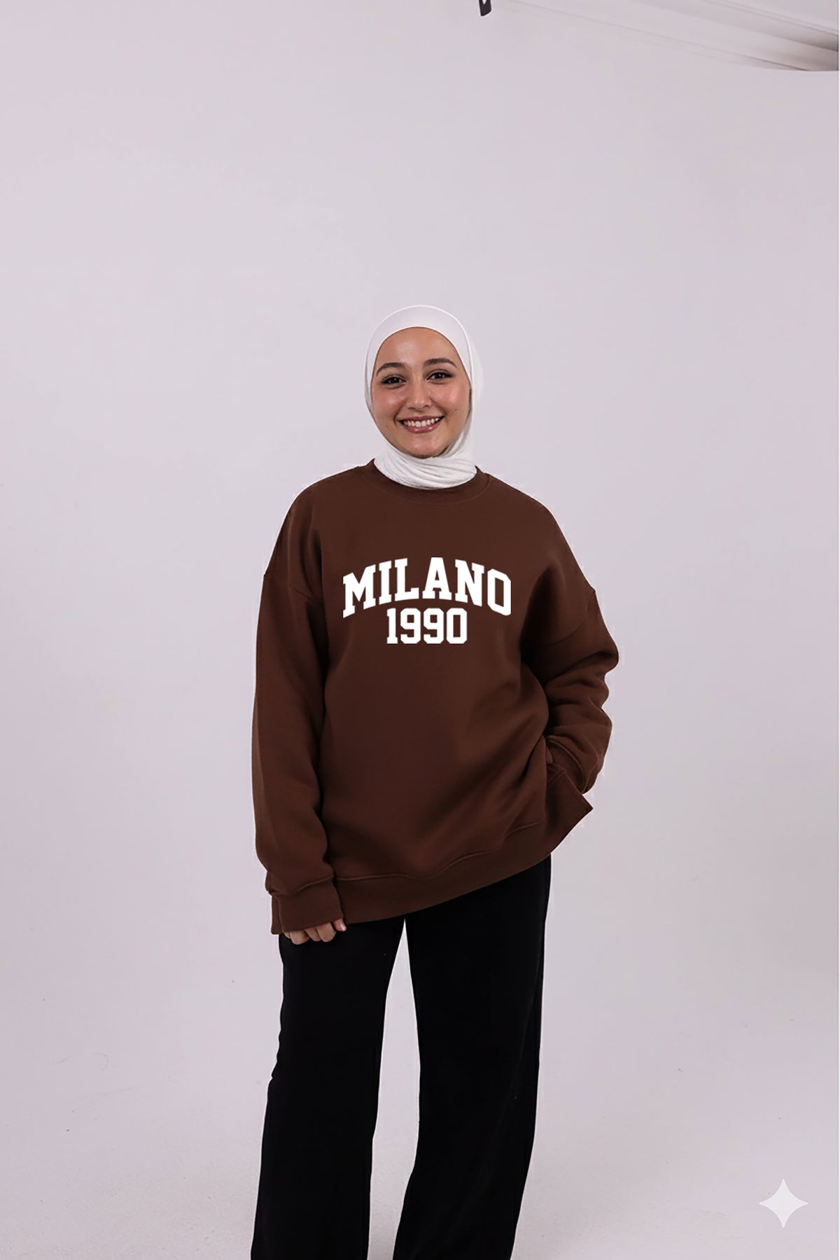 milano brown comfy-go sweatshirt