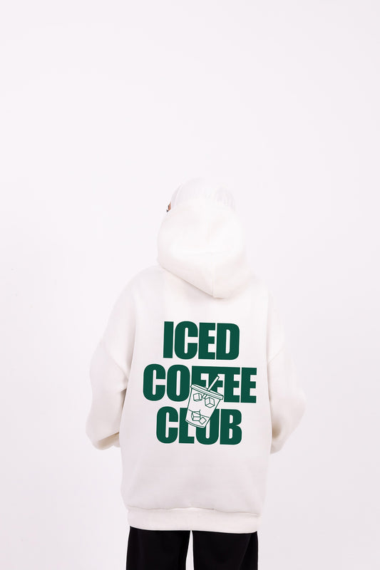 iced coffee club offwhite hoodie