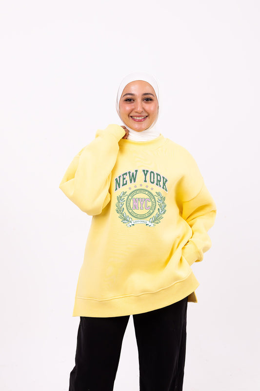 Nyc yellow comfy-go sweatshirt