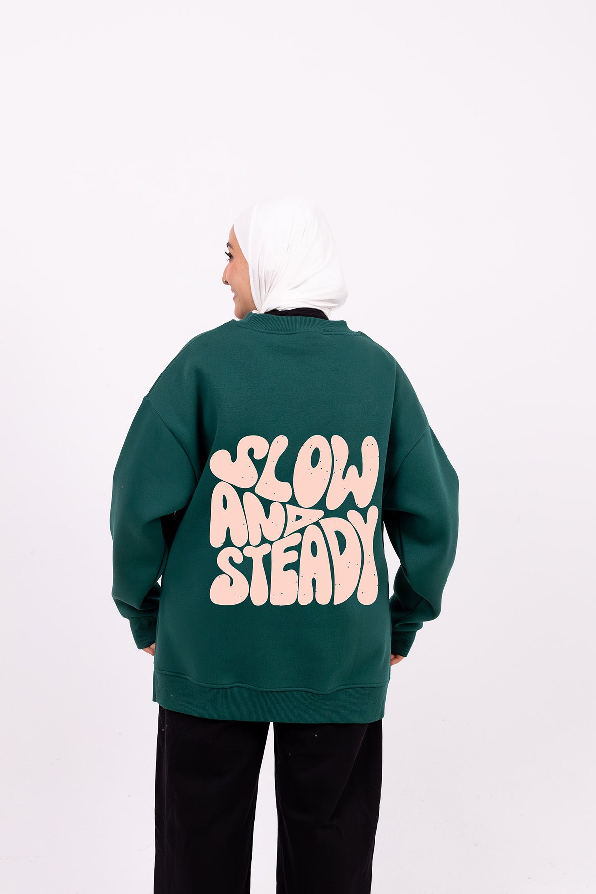 Slow and steady olive comfy-go sweatshirt
